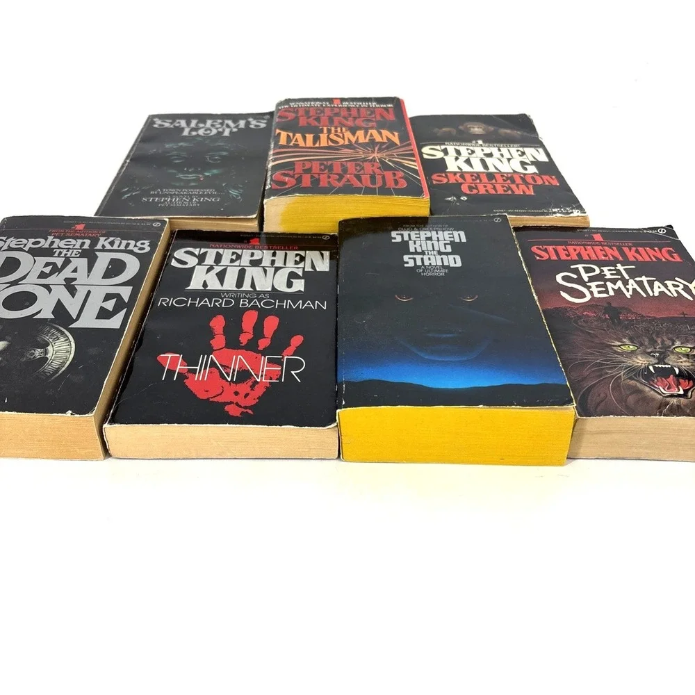 VTG Lot Of 7 Stephen King Paperback Books Novels First Printing Signet Berkley‎